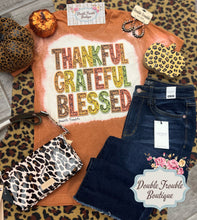 Load image into Gallery viewer, Thankful Grateful Blessed Tshirt
