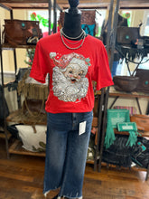 Load image into Gallery viewer, Faux Bling Santa Claus Tee
