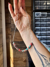 Load image into Gallery viewer, 16.5 inch chain choker and Verascite sea sediment and sterling silver
