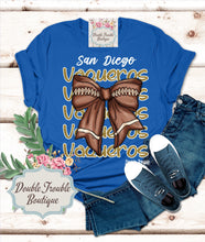 Load image into Gallery viewer, COQUETTE FOOTBALL BOW MASCOT SPIRIT TEE
