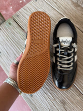 Load image into Gallery viewer, HEADS UP METALLIC BLACK SNEAKERS BY: CORKYS

