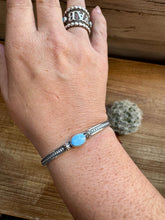 Load image into Gallery viewer, Cuff Bracelet - Golden hill Turquoise &amp; Sterling Silver Option III
