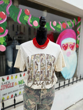 Load image into Gallery viewer, MERRY CHRISTMAS CAMO -GRAPHIC TEE
