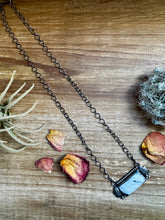 Load image into Gallery viewer, Bar Necklace - White Buffalo &amp; Sterling Silver option 4
