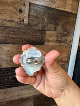 Load image into Gallery viewer, Big flower ring- size 7 1/2- Royston  turquoise ring and sterling silver
