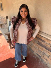 Load image into Gallery viewer, Leopard Fierce Ruffle Vest
