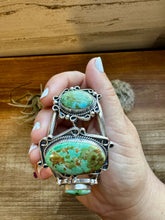 Load image into Gallery viewer, Cuff - Sterling silver Cuff Bracelet with Sonoran turquoise
