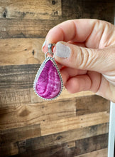 Load image into Gallery viewer, Teardrop Pendant - Purple Spiny &amp; Sterling Silver
