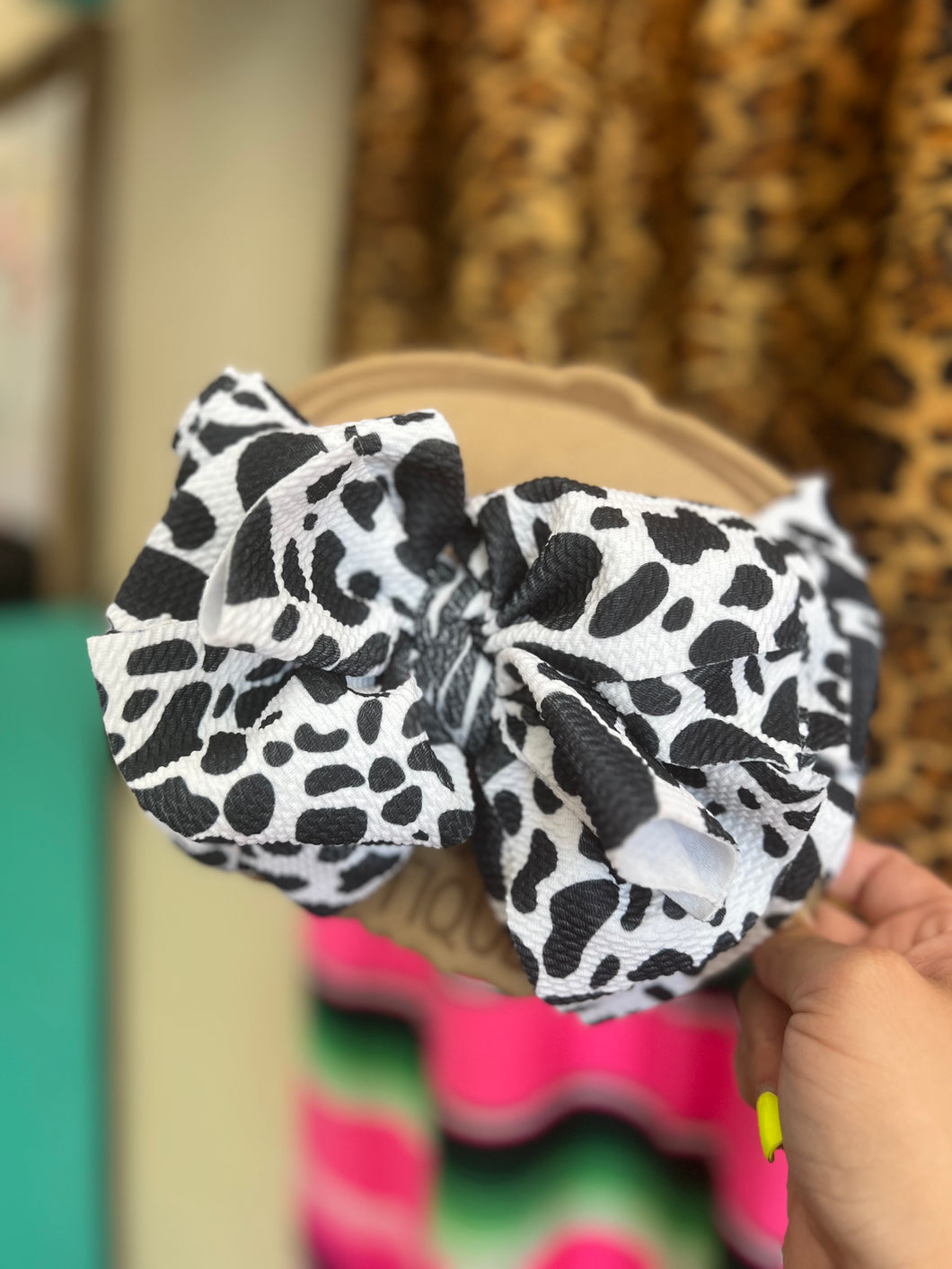 COW PRINT HEADWRAP