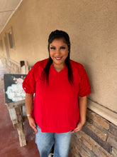 Load image into Gallery viewer, THE MARY TOP - RED
