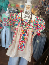 Load image into Gallery viewer, FIESTA EMBROIDERED TOP - CREAM
