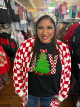 Load image into Gallery viewer, RED CHECKER CARDIGAN
