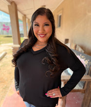 Load image into Gallery viewer, Rustic Ranch Top -Black
