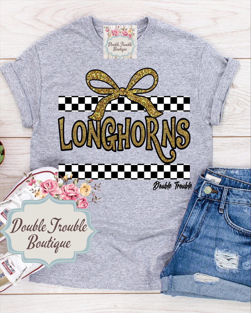 SCHOOL PRIDE & CHECKERS - SPIRIT TEE