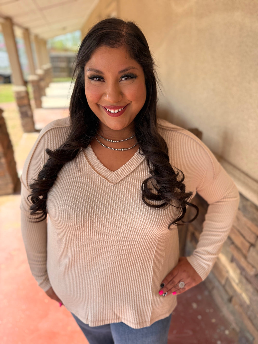 Rustic Ranch Top -Cream