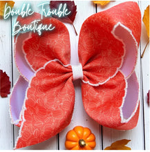 Load image into Gallery viewer, ORANGE PUMPKINS BOW- 5INCH
