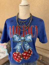 Load image into Gallery viewer, AMERICA RHINESTONE STAR TEE
