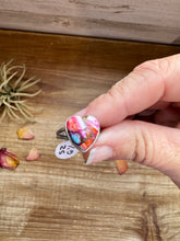 Load image into Gallery viewer, Heart Ring - Size 6 1/2 -Dahlia ring and sterling silver
