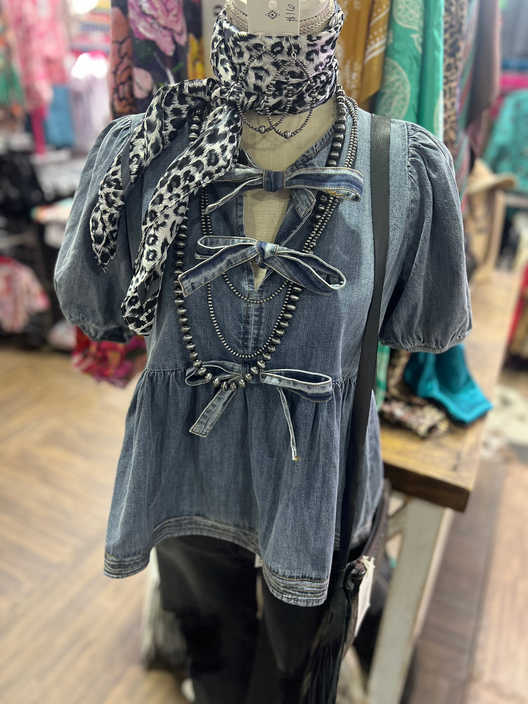 Taylor Denim Top