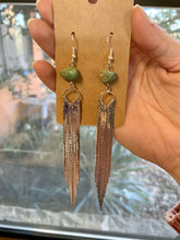 Load image into Gallery viewer, Turquoise earrings chic dangle - real turquoise
