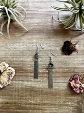 Load image into Gallery viewer, Mini chic Turquoise earnings dangle with real turquoise
