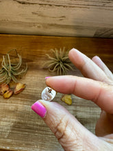 Load image into Gallery viewer, Palomino Turquoise Stud Earrings by Navajo Artist Theresa Smith – Sterling Silver, One of a Kind
