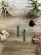 Load image into Gallery viewer, Mini chic Turquoise earnings dangle with real turquoise
