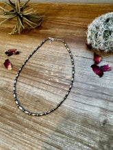 Load image into Gallery viewer, Mini Torpedo choker Sterling Silver Pearls
