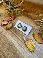 Load image into Gallery viewer, Medium Sterling Silver Concho Earrings – Polished Finish, Made in the USA
