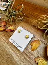 Load image into Gallery viewer, Palomino Turquoise Stud Earrings by Navajo Artist Theresa Smith – Sterling Silver, One of a Kind
