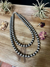 Load image into Gallery viewer, 18 to 20 inch 10 mm Sterling Silver Pearls necklace
