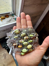 Load image into Gallery viewer, 16-Inch Lemon Turquoise Magnesite Necklace with Sterling Saucer Pearls
