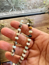 Load image into Gallery viewer, 24 inch faceted amazonite beaded necklace fall collection
