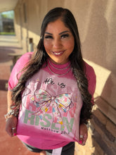 Load image into Gallery viewer, HE IS RISEN- BLEACHED TEE
