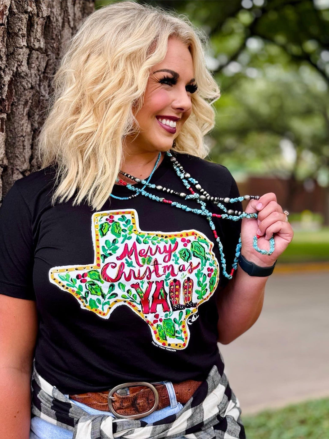 CALLIE'S MERRY XMAS TEXAS TEE