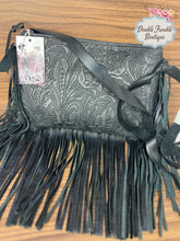 Load image into Gallery viewer, Rowdy Ranch Damask Leather Crossbody
