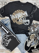 Load image into Gallery viewer, Leopard Helmet with Glitter Touchdown Tee
