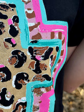 Load image into Gallery viewer, Callie Ann Stelter Spring Time Leopard Cross Tee
