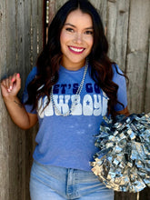 Load image into Gallery viewer, Let&#39;s Go Cowboys in Glitter Tee
