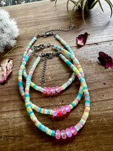 Load image into Gallery viewer, Summer anklet - colorful heishi beads
