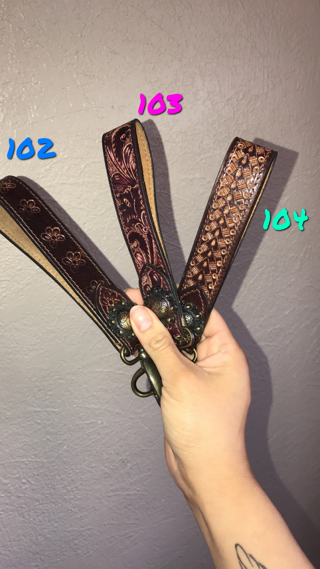 Leather key Fobs