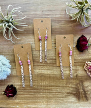 Load image into Gallery viewer, Pink summer earrings
