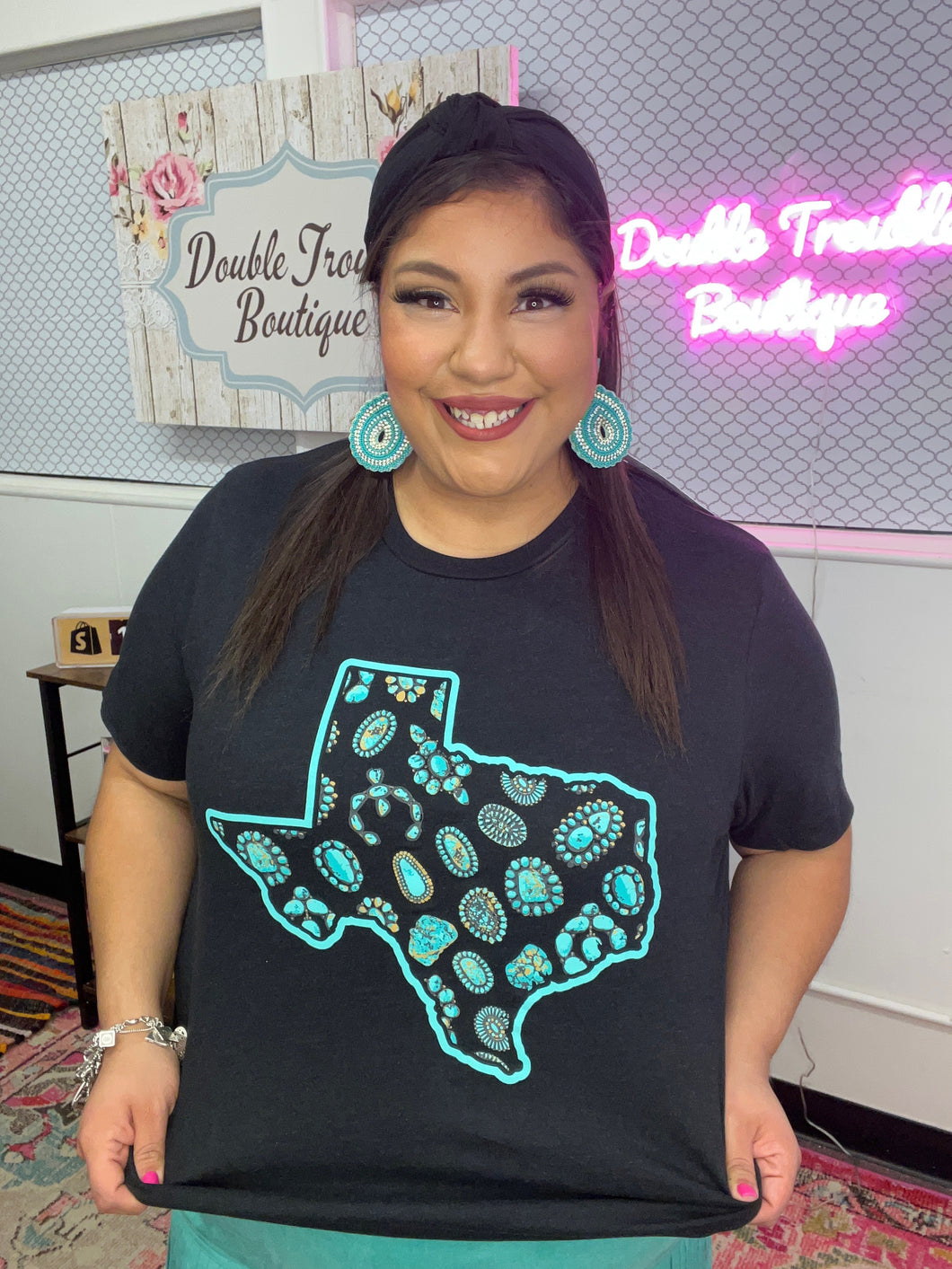 Texas in Turquoise Tee