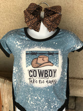 Load image into Gallery viewer, COWBOY TAKE ME AWAY ONESIE
