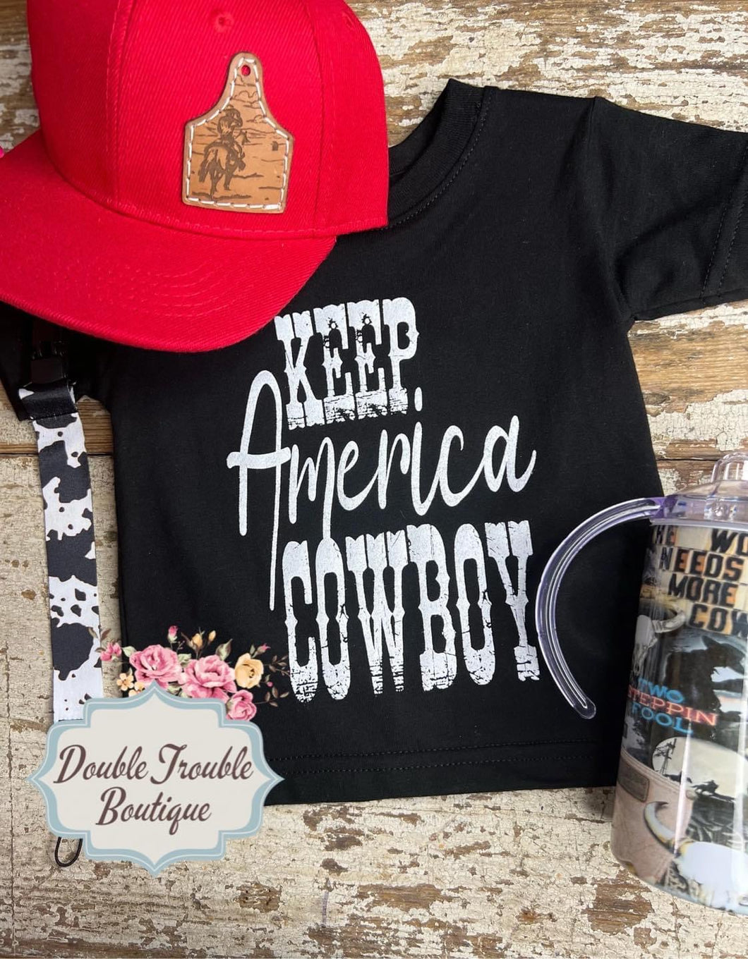 KEEP AMERICA COWBOY KIDS TEE