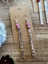 Load image into Gallery viewer, Pink summer earrings
