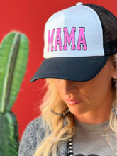 Load image into Gallery viewer, Mama Trucker Cap with Pink Glitter
