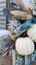 Load and play video in Gallery viewer, The Blues Pumpkins Super Lux Wreath
