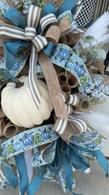 Load and play video in Gallery viewer, The Blues Pumpkin Fall Lux Wreath
