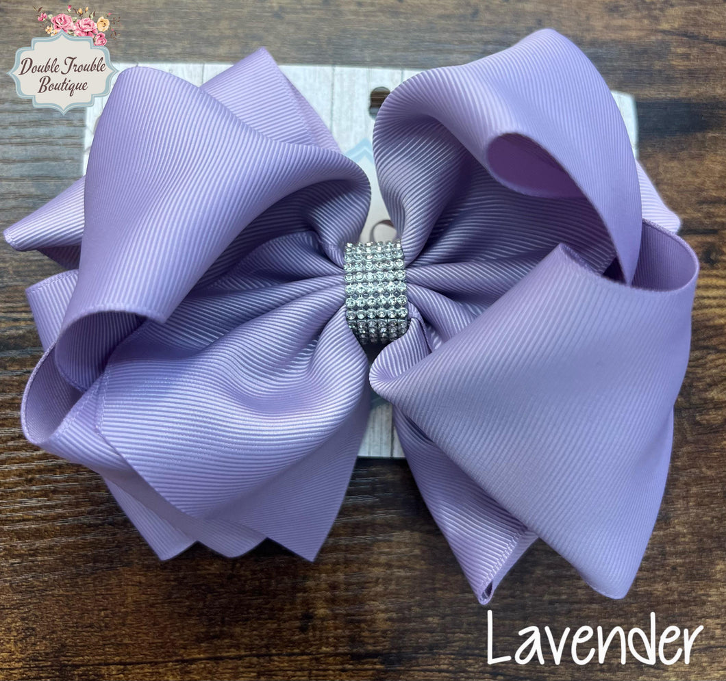LAVENDER DOUBLE STACKED BOW